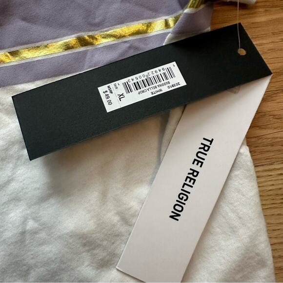 NEW True Religion Buddha Crop Top Size XL - Picture 7 of 9